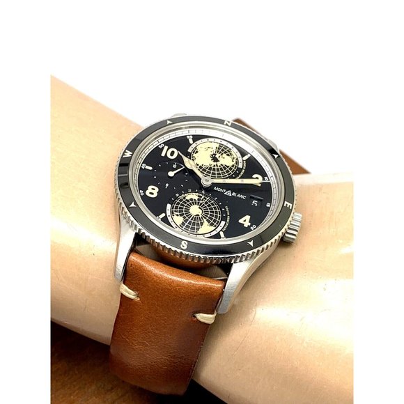 Montblanc Men's Watch Geosphere 1858 Swiss Automatic Black Dial 117837 L… - Picture 6 of 14